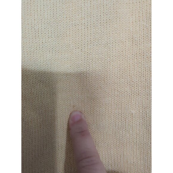 Croft & Barrow Embroidered Nautical Sweater Womens Size Medium Yellow Knit - Picture 12 of 16